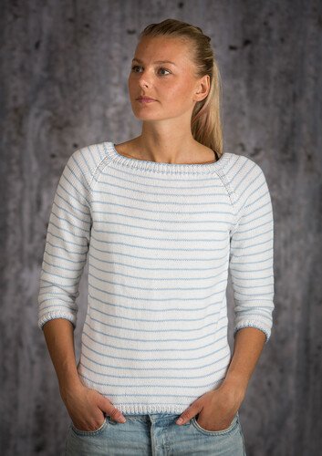 Stribet sommerbluse - BUMBO Cotton 8/4