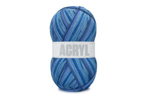 Akryl lyseblå, blå og mørkeblå (121)