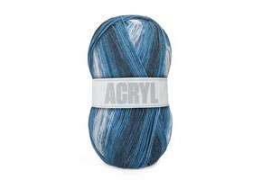 Akryl lyseblå, blå og mørkeblå (121)