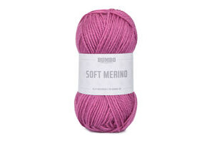 Soft Merino Mørk Rosa (135)