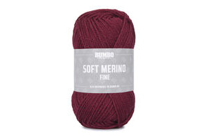 Soft Merino Fine Vinrød (018)