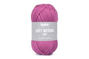 Soft Merino Fine Mørk Rosa (035)